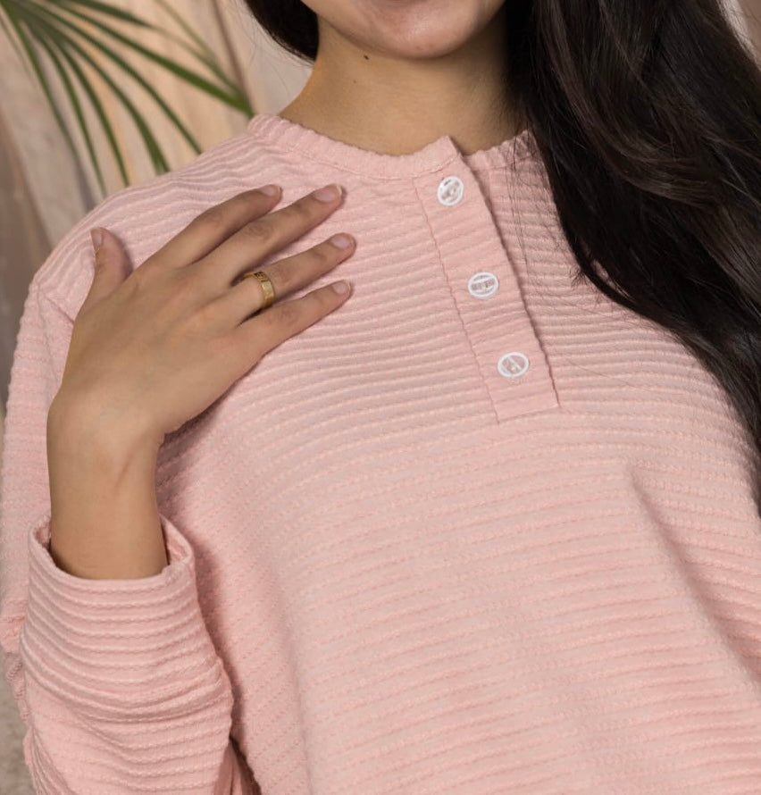 Fleece pink nightgowen