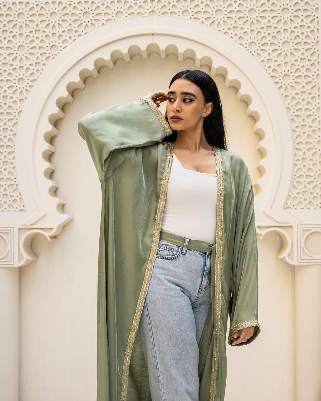 Nawarah Mint kaftan