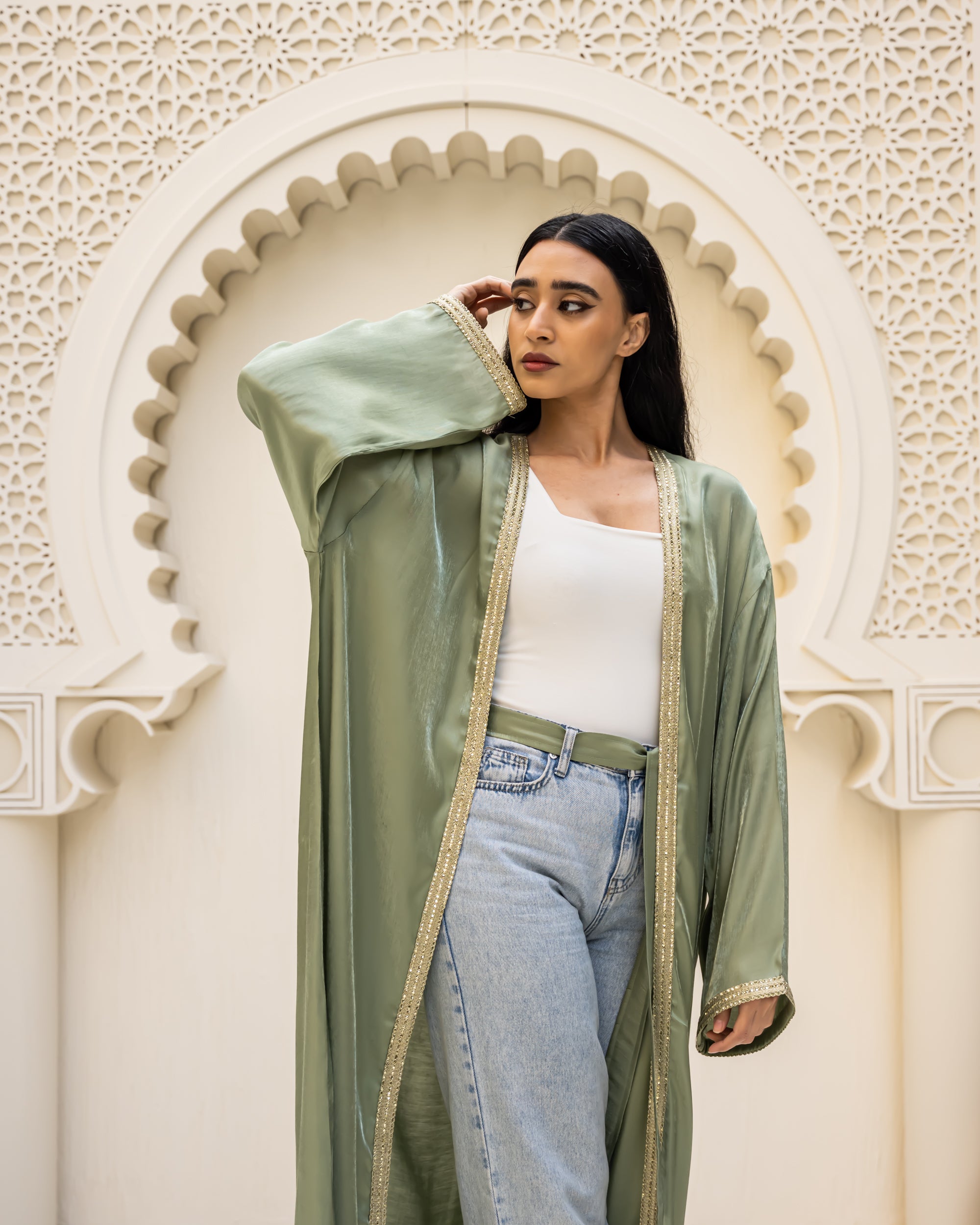 Nawarah Mint kaftan