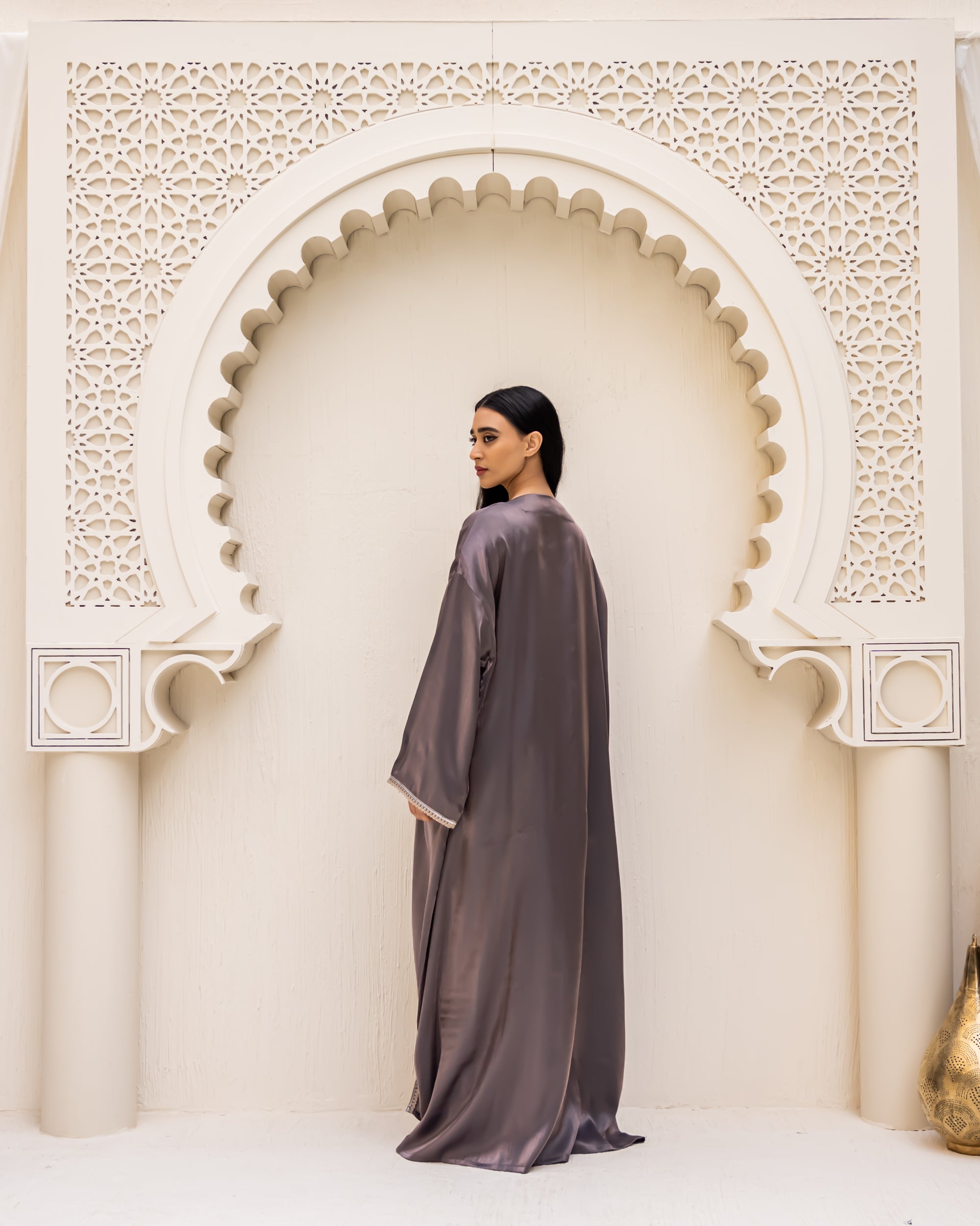 Nawarah purple kaftan