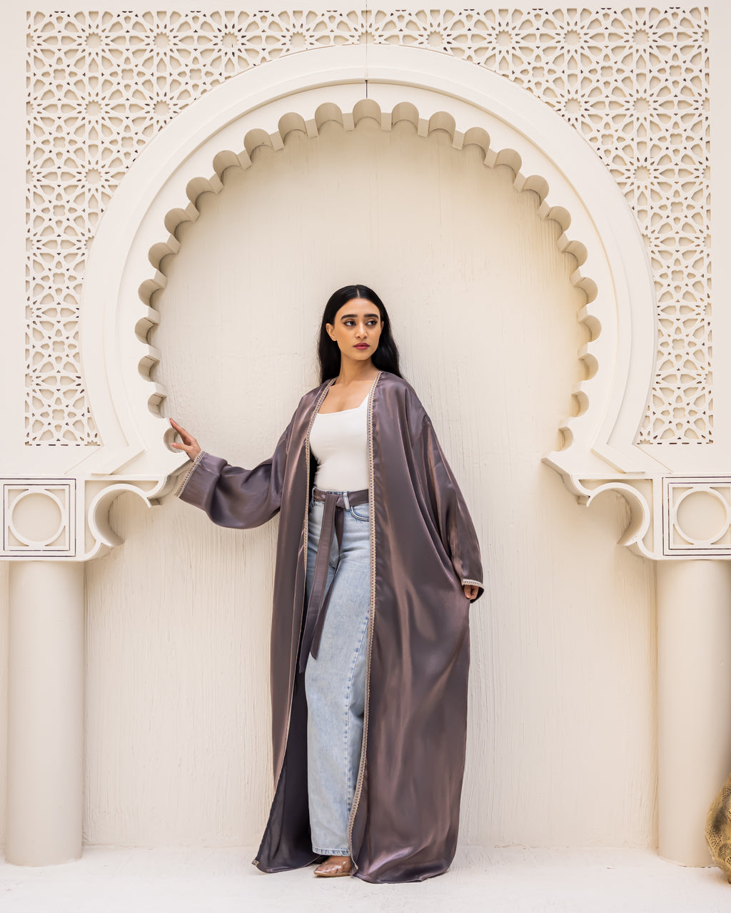 Nawarah purple kaftan