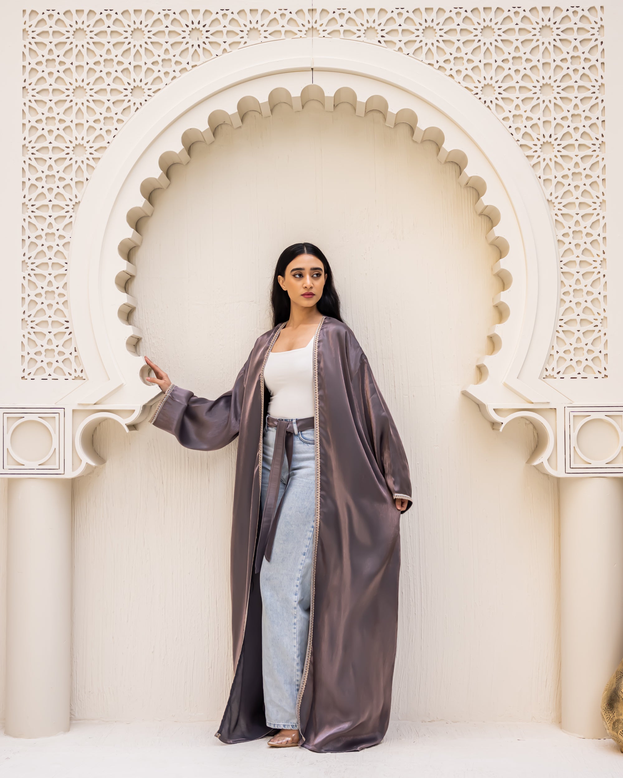 Nawarah purple kaftan