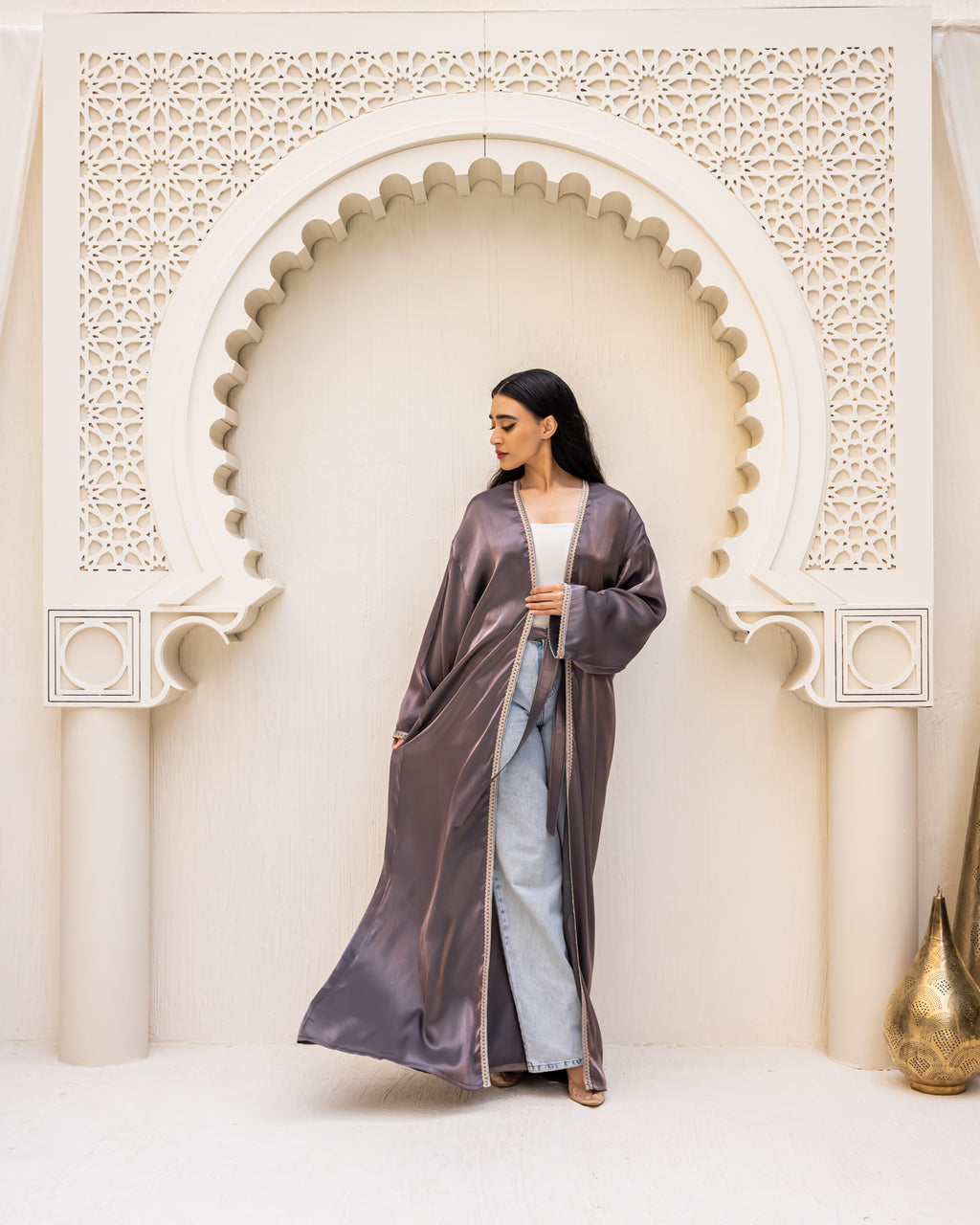 Nawarah purple kaftan