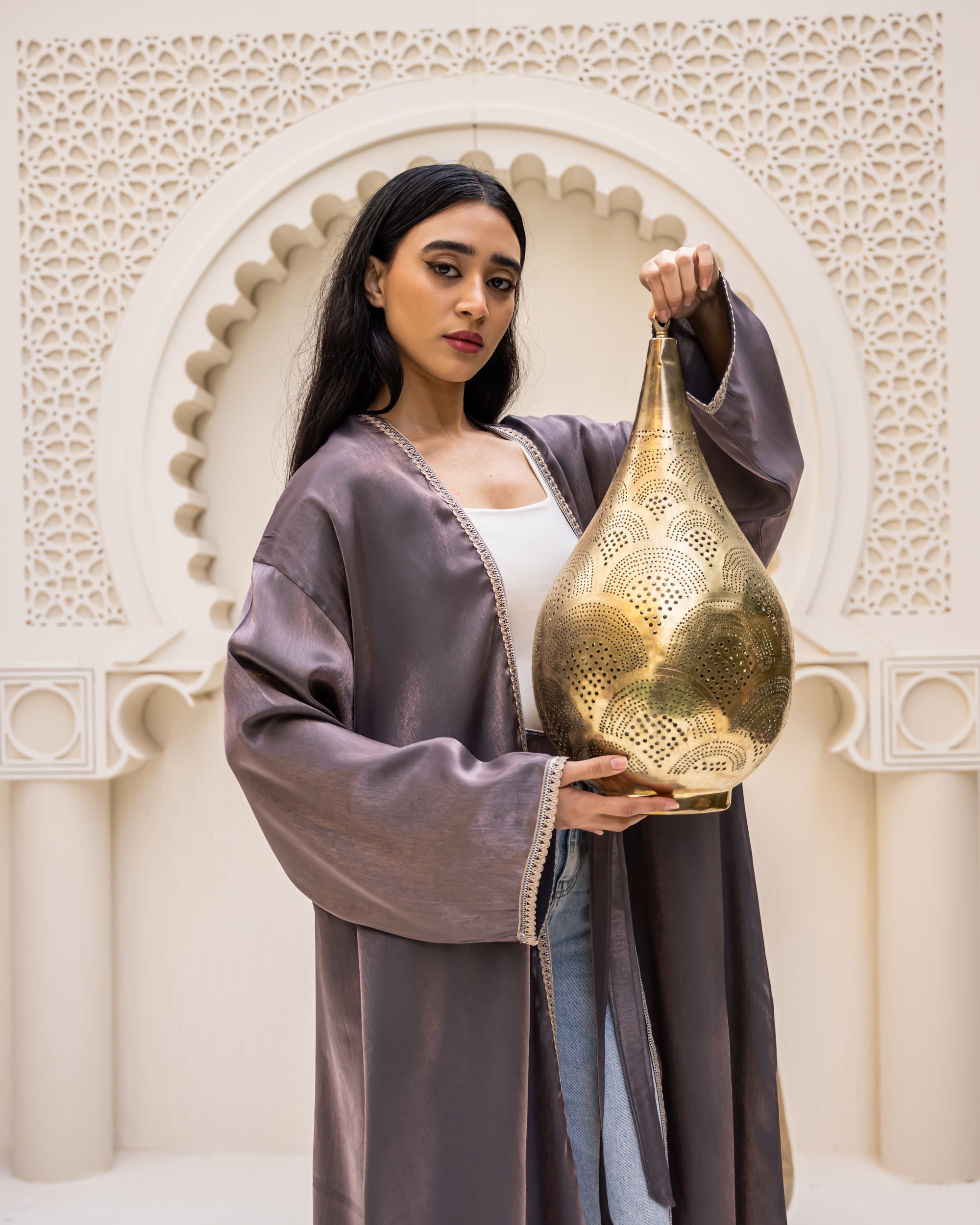 Nawarah purple kaftan