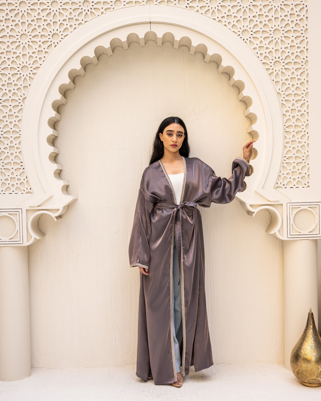 Nawarah purple kaftan