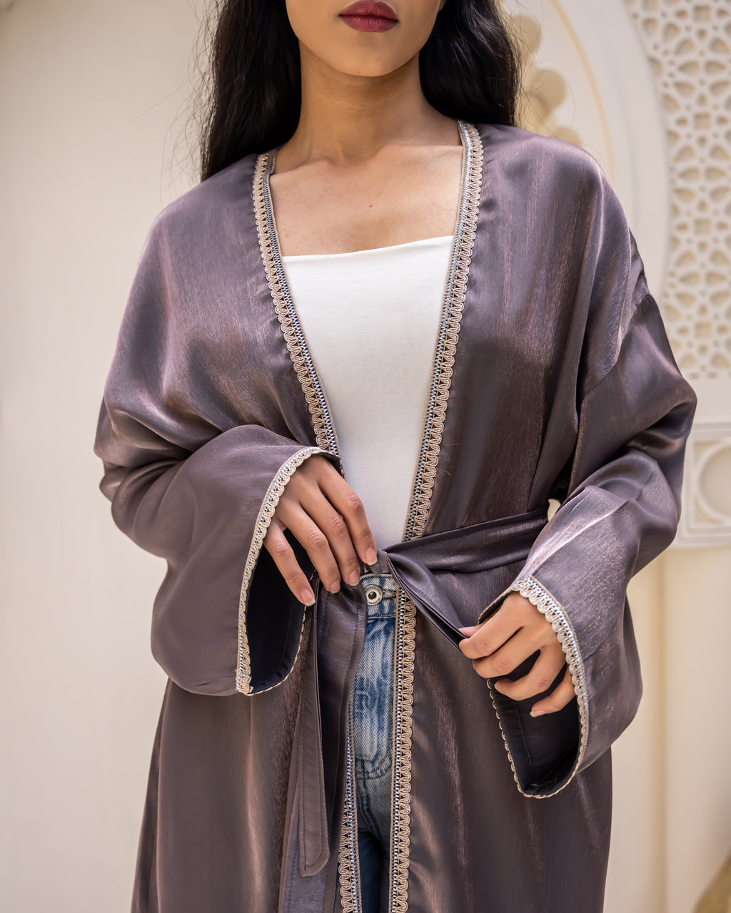 Nawarah purple kaftan