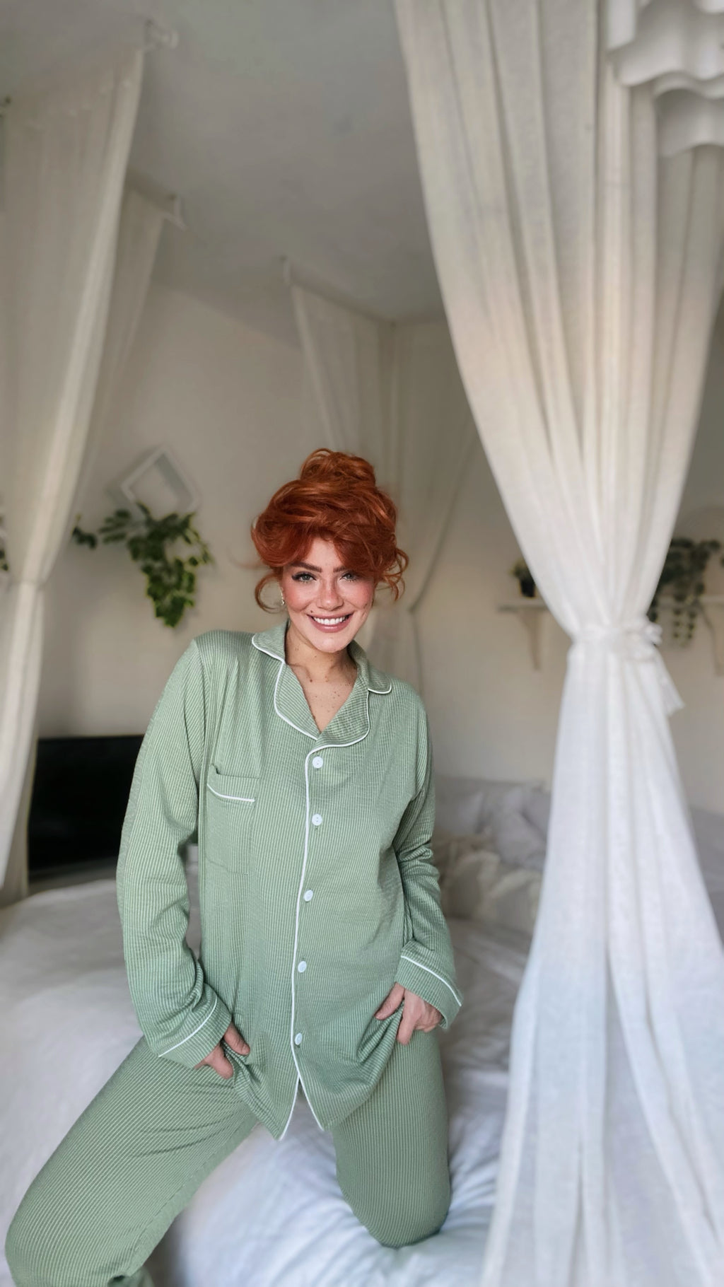 بيجامة اخضر فاتح