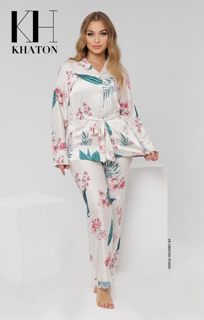 Satin pajamas set