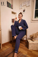 Dots cotton pajamas set